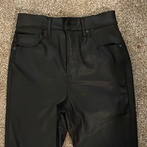 Black jean/pants with slight sheen in excellent condition